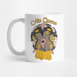 Treasure Brown Lovers Kiss - His Queen Mug